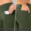 imageG Gradual Womens Yoga Pants with Pockets Flare Leggings High Waist Yoga Dress Pants Tall Bootcut Casual WorkOlive
