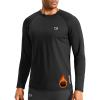 imageG Gradual Mens Thermal Shirts Long Sleeve Athletic Workout TShirts Crewneck Fleece Lind Base Layer for Men Cold WeatherBlack