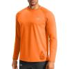 imageG Gradual Mens Thermal Shirts Long Sleeve Athletic Workout TShirts Crewneck Fleece Lind Base Layer for Men Cold WeatherOrange