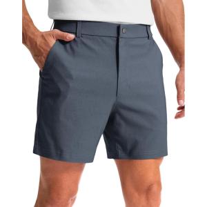 imageG Gradual Mens Golf Dress Shorts 5quot 7quot 9quot Stretch Casual Work Flat Front Shorts for Men with 3 Pockets Quick DryDusty Blue