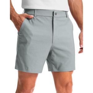 imageG Gradual Mens Golf Dress Shorts 5quot 7quot 9quot Stretch Casual Work Flat Front Shorts for Men with 3 Pockets Quick DryLight Grey
