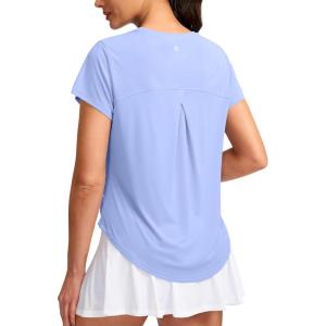imageG Gradual Womens Workout Tops Short Sleeve Lightweight Athletic Yoga Running Shirts Loose Fit Quick Dry Gym TShirtsSnow Blue