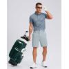 imageG Gradual Mens Casual Shorts 9quot Lightweight 4 Pockets Stretch QuickDry Summer Shorts for Golf Work Hiking Trips 9quot Light Grey 4XL