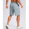 imageG Gradual Mens Casual Shorts 9quot Lightweight 4 Pockets Stretch QuickDry Summer Shorts for Golf Work Hiking Trips 9quot Light Grey 4XL