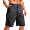 imageG Gradual Mens Casual Shorts 7quot 9quot Lightweight 4 Pockets Stretch QuickDry Summer Shorts for Golf Work Hiking Trips 9quot Black Camo L