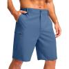 imageG Gradual Mens Lightweight Shorts 9quot 4 Pockets Stretch QuickDry Summer Shorts for Casual Golf Work Hiking Trips 9quot Blue XL