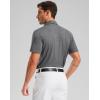 imageGolf Shirts Heather Polo Short Sleeve Dry Fit Lightweight Moisture Wicking Collared Shirts Casual Athletic BusinessCharcoal