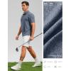 imageGolf Shirts Heather Polo Short Sleeve Dry Fit Lightweight Moisture Wicking Collared Shirts Casual Athletic BusinessDark Blue