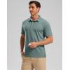 imageGolf Shirts Heather Polo Short Sleeve Dry Fit Lightweight Moisture Wicking Collared Shirts Casual Athletic BusinessGrey Sage