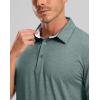 imageGolf Shirts Heather Polo Short Sleeve Dry Fit Lightweight Moisture Wicking Collared Shirts Casual Athletic BusinessGrey Sage