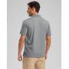 imageGolf Shirts Heather Polo Short Sleeve Dry Fit Lightweight Moisture Wicking Collared Shirts Casual Athletic BusinessLight Grey