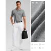 imageGolf Shirts Heather Polo Short Sleeve Dry Fit Lightweight Moisture Wicking Collared Shirts Casual Athletic BusinessLight Grey