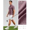imageGolf Shirts Heather Polo Short Sleeve Dry Fit Lightweight Moisture Wicking Collared Shirts Casual Athletic BusinessMerlot Red