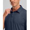 imageGolf Shirts Heather Polo Short Sleeve Dry Fit Lightweight Moisture Wicking Collared Shirts Casual Athletic BusinessNavy