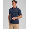 imageGolf Shirts Heather Polo Short Sleeve Dry Fit Lightweight Moisture Wicking Collared Shirts Casual Athletic BusinessNavy