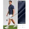 imageGolf Shirts Heather Polo Short Sleeve Dry Fit Lightweight Moisture Wicking Collared Shirts Casual Athletic BusinessNavy
