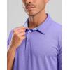 imageGolf Shirts Heather Polo Short Sleeve Dry Fit Lightweight Moisture Wicking Collared Shirts Casual Athletic BusinessPurple