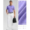 imageGolf Shirts Heather Polo Short Sleeve Dry Fit Lightweight Moisture Wicking Collared Shirts Casual Athletic BusinessPurple