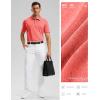imageGolf Shirts Heather Polo Short Sleeve Dry Fit Lightweight Moisture Wicking Collared Shirts Casual Athletic BusinessRed