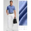 imageGolf Shirts Heather Polo Short Sleeve Dry Fit Lightweight Moisture Wicking Collared Shirts Casual Athletic BusinessRoyal Blue