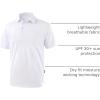 imageGolf Shirts Heather Polo Short Sleeve Dry Fit Lightweight Moisture Wicking Collared Shirts Casual Athletic BusinessWhite