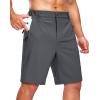 imageG Gradual Mens Shorts 7quot Lightewight Casual Shorts for Men Quick Dry Stretch Hiking Golf Shorts with 3 Zipper Pockets SummerCharcoal
