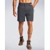 imageG Gradual Mens Shorts 7quot Lightewight Casual Shorts for Men Quick Dry Stretch Hiking Golf Shorts with 3 Zipper Pockets SummerCharcoal