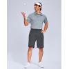 imageG Gradual Mens Shorts 7quot Lightewight Casual Shorts for Men Quick Dry Stretch Hiking Golf Shorts with 3 Zipper Pockets SummerCharcoal