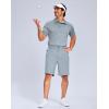 imageG Gradual Mens Shorts 7quot Lightewight Casual Shorts for Men Quick Dry Stretch Hiking Golf Shorts with 3 Zipper Pockets SummerLight Grey
