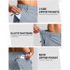 imageG Gradual Mens Shorts 7quot Lightewight Casual Shorts for Men Quick Dry Stretch Hiking Golf Shorts with 3 Zipper Pockets SummerLight Grey