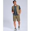 imageG Gradual Mens Shorts 7quot Lightewight Casual Shorts for Men Quick Dry Stretch Hiking Golf Shorts with 3 Zipper Pockets SummerMedium Khaki