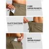 imageG Gradual Mens Shorts 7quot Lightewight Casual Shorts for Men Quick Dry Stretch Hiking Golf Shorts with 3 Zipper Pockets SummerMedium Khaki