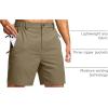 imageG Gradual Mens Shorts 7quot Lightewight Casual Shorts for Men Quick Dry Stretch Hiking Golf Shorts with 3 Zipper Pockets SummerMedium Khaki