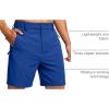 imageG Gradual Mens Shorts 7quot Lightewight Casual Shorts for Men Quick Dry Stretch Hiking Golf Shorts with 3 Zipper Pockets SummerRoyal Blue