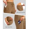 imageG Gradual Womens 15 Long Shorts Below The Knee Hiking Cargo Capris Stretch Quick Dry Bermuda Shorts for Women with PocketsDark Khaki
