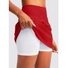 imageG Gradual Golf Skorts Skirts for Women with 5 Pockets Womens High Waisted Lightweight Athletic Skirt for Tennis Running Red Large