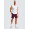 imageG Gradual Mens Casual Shorts 5quot Lightweight Golf Shorts for Men Stretch with 3 Pockets Quick Dry Breathable Work Shorts Wine