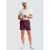 imageG Gradual Mens Casual Shorts 5quot Lightweight Golf Shorts for Men Stretch with 3 Pockets Quick Dry Breathable Work Shorts Wine