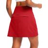 imageG Gradual Golf Skorts Skirts for Women with 5 Pockets Womens High Waisted Lightweight Athletic Skirt for Tennis Running Red Large