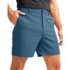 imageG Gradual Mens Casual Shorts 5quot Lightweight Golf Shorts for Men Stretch with 3 Pockets Quick Dry Breathable Work Shorts Dusty Blue
