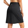 imageG Gradual 19 Skorts for Woman Knee Length Golf Skirt Long Athletic Tennis Skorts for Women Dressy Casual with Shorts PocketsAblack