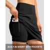 imageG Gradual 19 Skorts for Woman Knee Length Golf Skirt Long Athletic Tennis Skorts for Women Dressy Casual with Shorts PocketsAblack