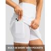 imageG Gradual 19 Skorts for Woman Knee Length Golf Skirt Long Athletic Tennis Skorts for Women Dressy Casual with Shorts PocketsAwhite