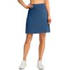 imageG Gradual 19 Skorts for Woman Knee Length Golf Skirt Long Athletic Tennis Skorts for Women Dressy Casual with Shorts PocketsBlue