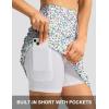 imageG Gradual 19 Skorts for Woman Knee Length Golf Skirt Long Athletic Tennis Skorts for Women Dressy Casual with Shorts PocketsBoho Flower