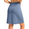 imageG Gradual 19 Skorts for Woman Knee Length Golf Skirt Long Athletic Tennis Skorts for Women Dressy Casual with Shorts PocketsDusty Blue