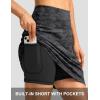 imageG Gradual 19 Skorts for Woman Knee Length Golf Skirt Long Athletic Tennis Skorts for Women Dressy Casual with Shorts PocketsGrey Camo