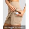 imageG Gradual 19 Skorts for Woman Knee Length Golf Skirt Long Athletic Tennis Skorts for Women Dressy Casual with Shorts PocketsLight Khaki
