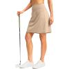 imageG Gradual 19 Skorts for Woman Knee Length Golf Skirt Long Athletic Tennis Skorts for Women Dressy Casual with Shorts PocketsLight Khaki