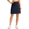 imageG Gradual 19 Skorts for Woman Knee Length Golf Skirt Long Athletic Tennis Skorts for Women Dressy Casual with Shorts PocketsNavy